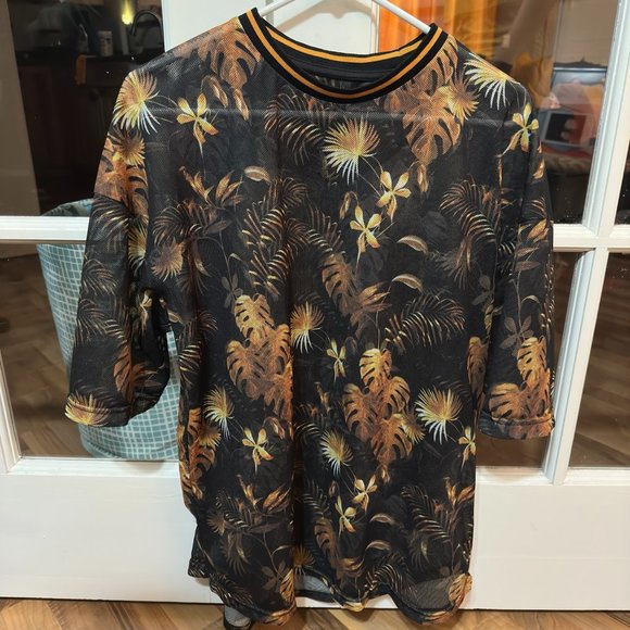 Boohoo Man Mesh Semi See Through Top - Picture 1 of 2